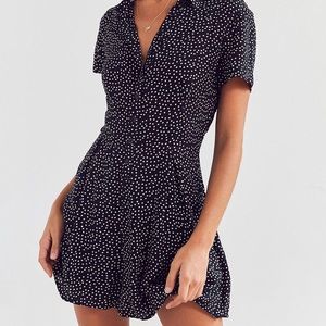 Urban outfitters Bellina button up romper